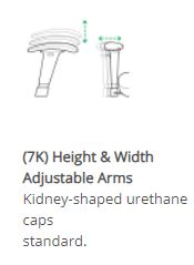 Height and Width Adjustable Arms - 7K